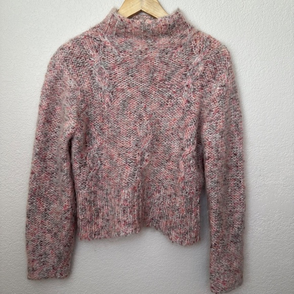 Frost Sweater Womens Size M/L  Mohair Blend Mock Neck Pullover Cropped  90s - Picture 13 of 13